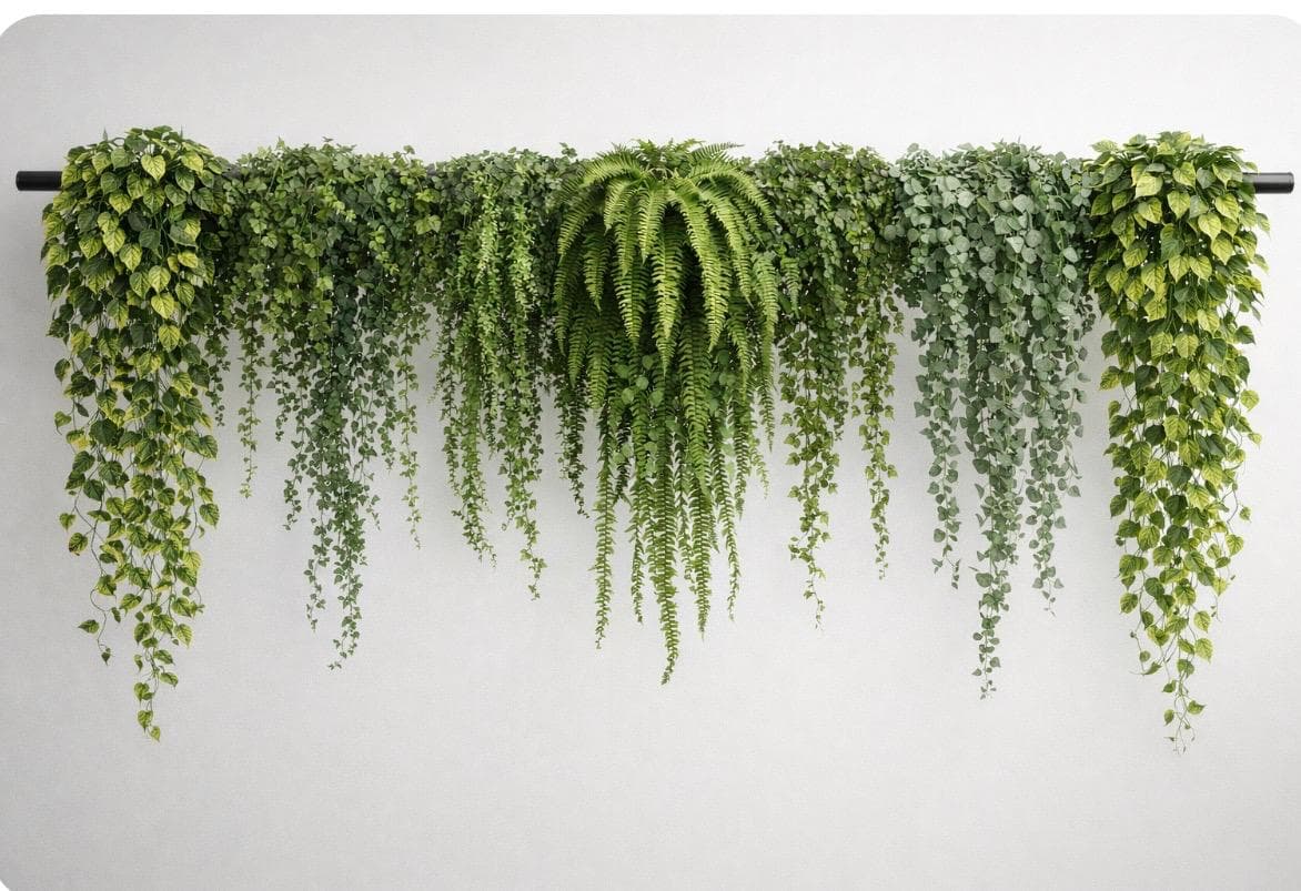 Decoración vegetal en salón de eventos