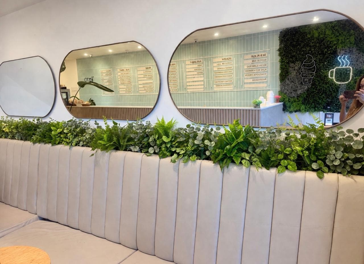 Planta artificial en consultorio