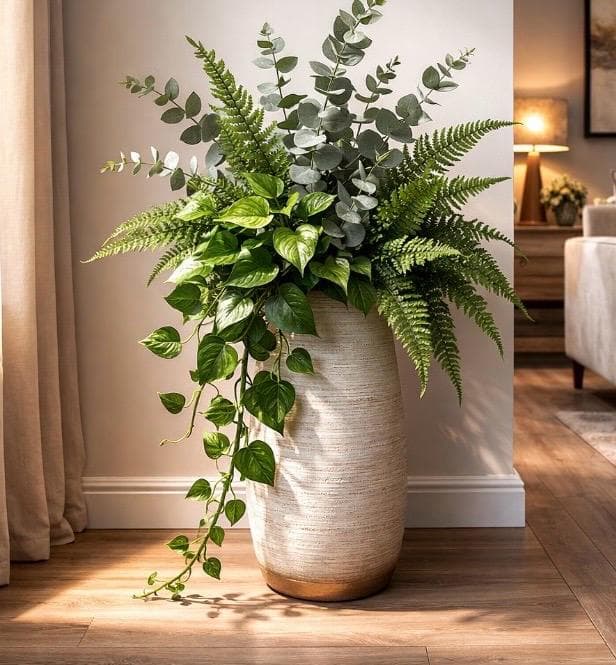 Plantas en salón de belleza