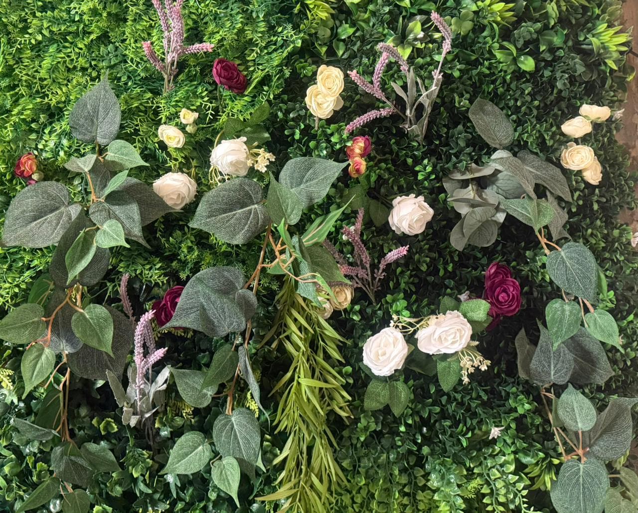 Muro floral decorativo